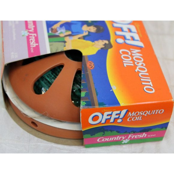 OFF Mosquito Coil Terra Cotta Clay Pot 4 Refills Country Fresh Scent - Picture 3 of 6